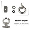 4 Pcs Track Mounting Retaining Eyelets, Stainless Steel Kayak Track