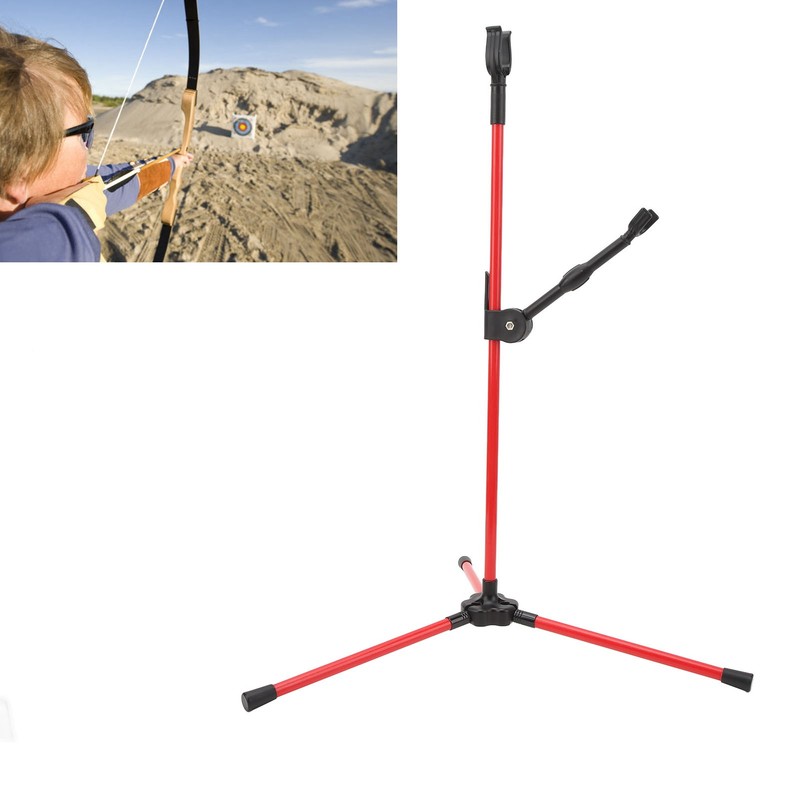 Archery Recurve Bow Stand Fiberglass Compound Bow Holder Light Weight
