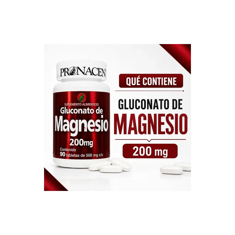 Magnesio (gluconato - 90 Tabletas) Pronacen