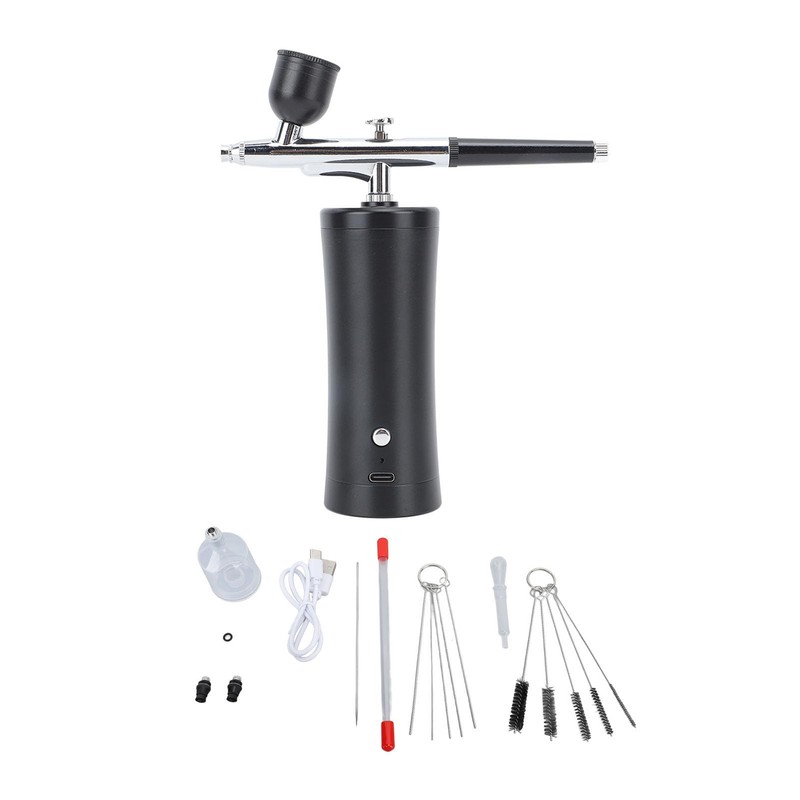 Cordless Airbrush Kit, Electric Adjustable Pressure Multifunctional 30PSI Airbrush Set