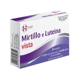 Matt, Mirtillo Luteina, Integratore Alimentare a Base di Mirtillo Nero e Luteina, Ideale per la Vista, Supporta il Microcircolo Oculare, 24 Capsule in Blister