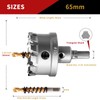 GPtzlei Tungsten Carbide Hole Saw（65mm）- Heavy Duty TCT Hole Cutter