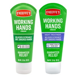 O'Keeffe's O'Keeffe's Working Hands Hand Cream; 3 oz Tube and Night Treatment Hand Cream; 3 oz Tube