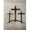 Three Crosses on a Hill Metal Wall Art (15" tall)