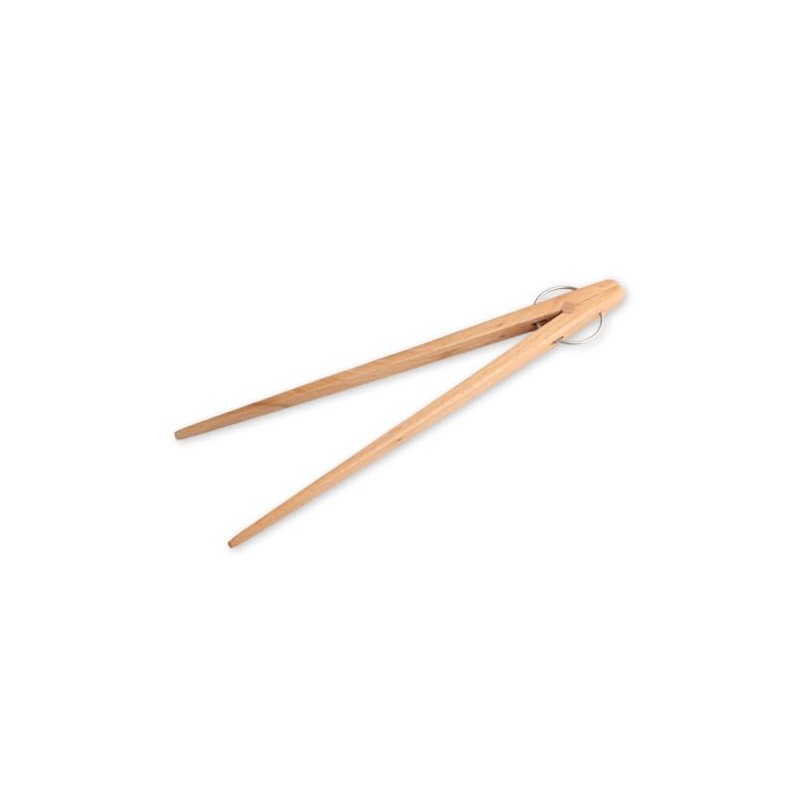 J-kitchens Modern Natural Wood Tongs, 25cm