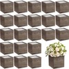 Suzile 24 Set Wooden Planter Box Square Wood Flower 4