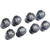 Lescars Radmerker Set valve caps - 2 x 4 Pack