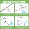 Automatisiertes Bewässerungssystem, DIY-Tropfbewässerungsset, wiederaufladbarer Zimmerpflanzensprinkler mit Wassermangel- und Stromausfallalarm, einstellbarer