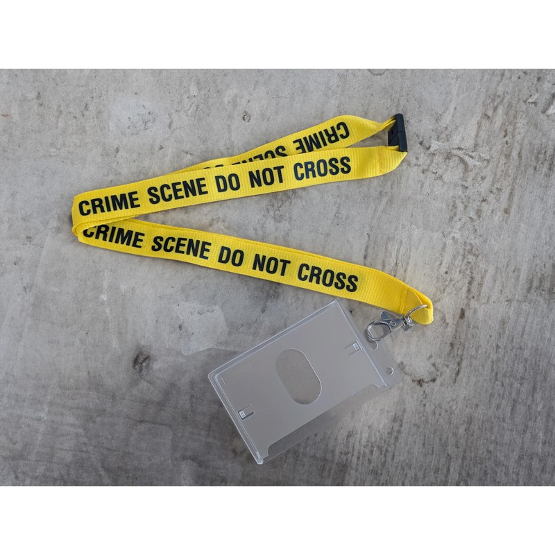 Crime Scene Do Not Cross Lanyard | Large and Dramatic