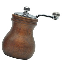 GRIRIW Grinding Bottle Hand Crank Salt Pepper Grinding Tool Salt and Pepper Grinder Kitchen Gadget Small Pepper White Pepper Salt Refillable Pepper Salt Shaker Wooden Castor Solid Wood