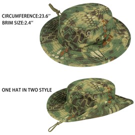 Sun Hats for Men Women Boonie Hat Foldable Fishing Hat UPF 50+ Bucket Hat for Fishing Hiking Garden Safari Beach