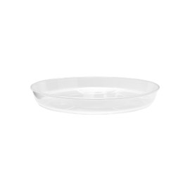 Garronda Plant Pot Saucers Black or Transparent Pot Coasters GD-0026 (Pack of 10, Transparent, Diameter 12 cm, Height 1.8 cm)