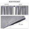 PONY DANCE Short Curtains Half Window Curtains for Kitchen, Privacy