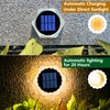 YiLaie Solar Deck Dock Lights Hexagon Warm White Step Lights