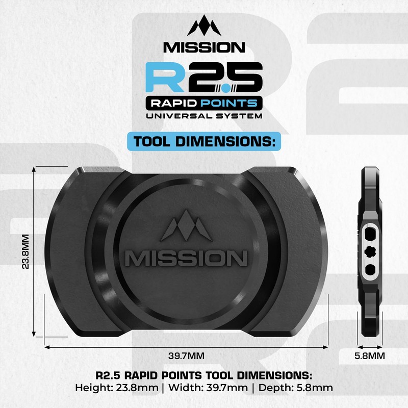 Mission R2.5 Universal Point Tool - Black - One Tool
