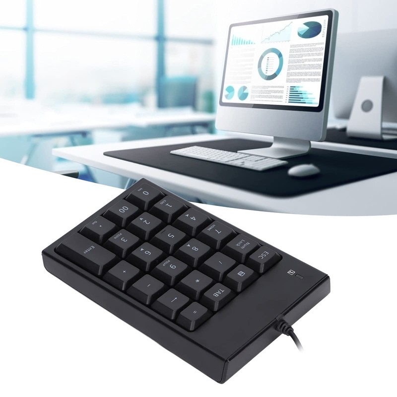 23 Keys Numeric Keyboard, Mini USB Numeric Keyboard Plug and