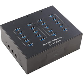 UHPPOTE A-213 Industrial Grade USB 3.0 Hub 20 Port High Speed Data Transfer