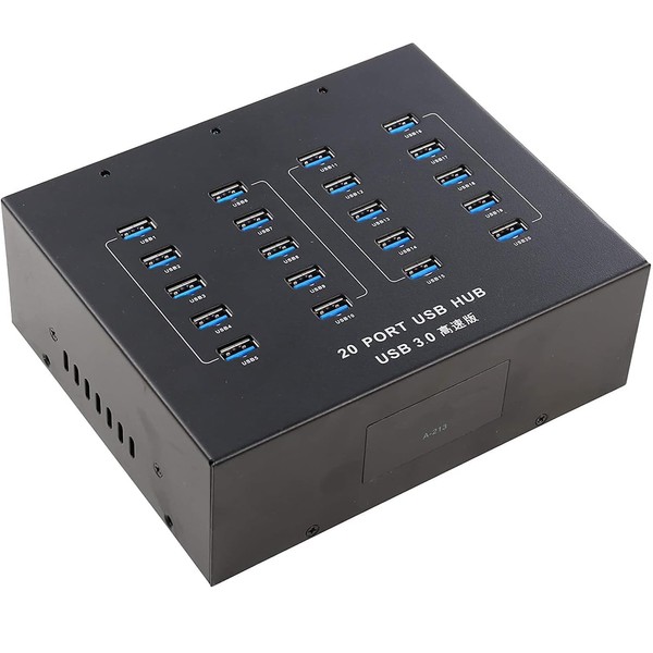 UHPPOTE A-213 Industrial Grade USB 3.0 Hub 20 Port High