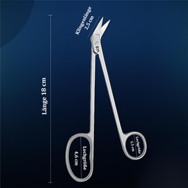 SMI - Toenail Scissors Extra Long Foot Scissors for Thick Nails Nail Scissors Seniors Stainless Steel Pedicure Scissors Toenail Scissors Foot Scissors (Toenail Scissors 18 cm)
