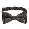 Alizeal Mens Floral Pattern Pre-tied Bow Tie, Pocket Square and