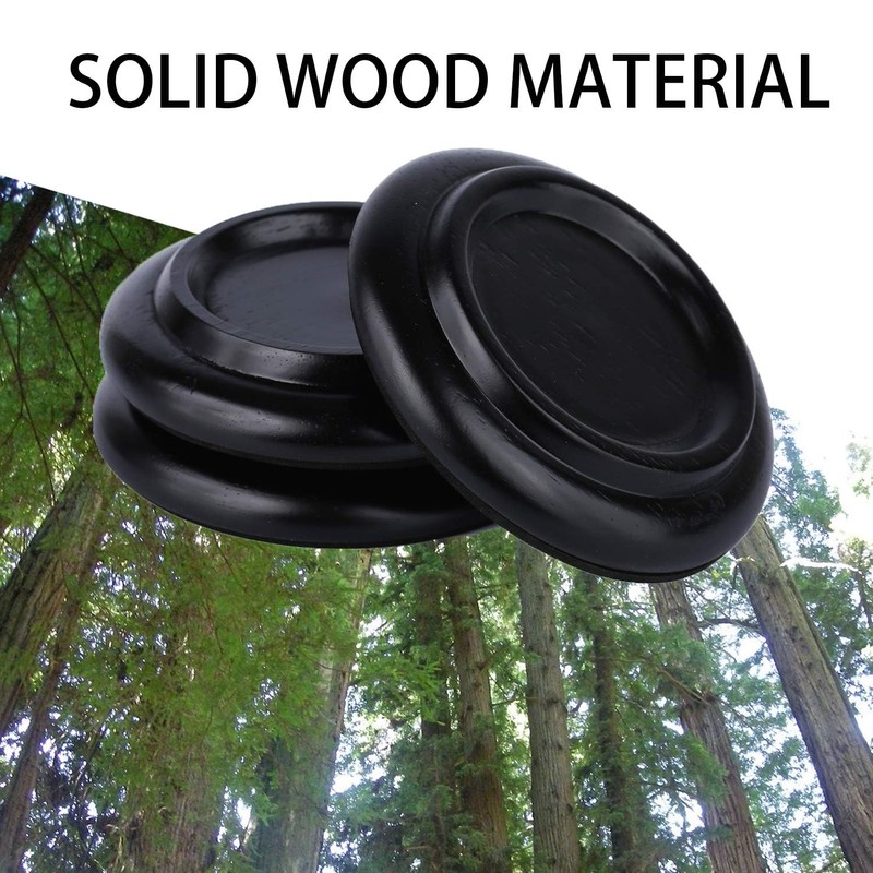 FameFame Solid Wood Piano Caster Piano Leg Floor Protectors, 3-Pack