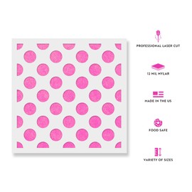 Polka Dots Stencil - Stencil Polka Dots, Polka Dot Print, Polka Dots, Polka Dot Stencils, Polka Dot Pattern