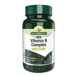 Natures Aid Vitamin B Complex, Suitable for Vegans, 90 Tablets
