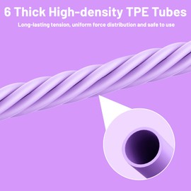 Multifunctional Pedal Puller Resistance Rope - Intelligent Counting Gym Bands Resistance, Ankle Resistance Bands, Home Gym/Pilates/Workout Equipment Accessories for Women Fitness(6 Tubes-SMART)