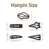 BAUIOREAD 10-Leopard Druck Haarclips, Snap auf Haarclips, Tier Druck Haarclips,