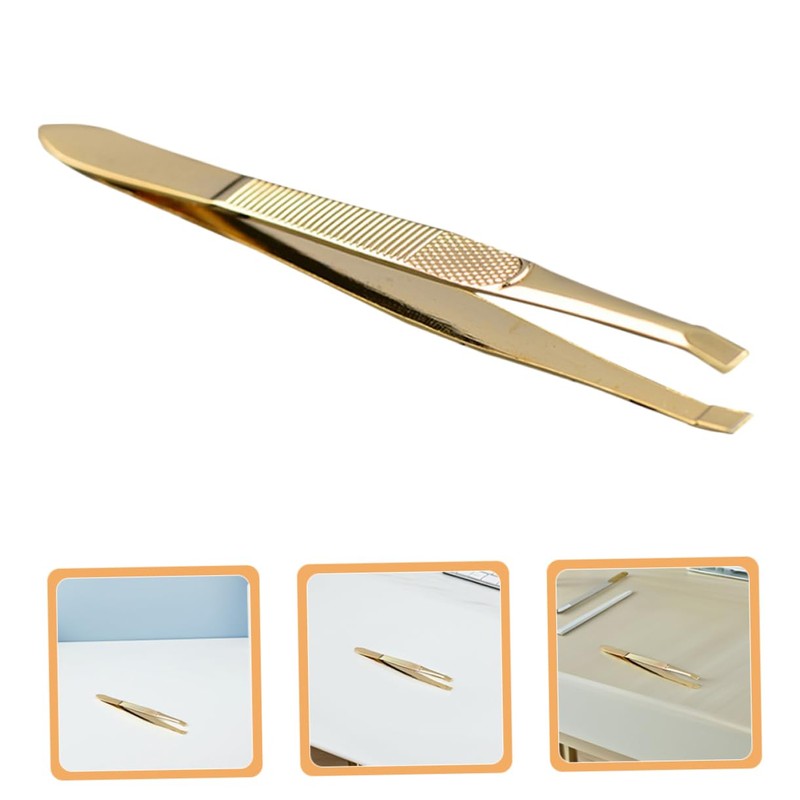 OATIPHO 10 pcs Stainless Steel Eyebrow Tweezer Removal Tools for