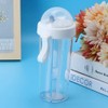 Qiilu - Botella de agua de 600 ml, innovadora botella