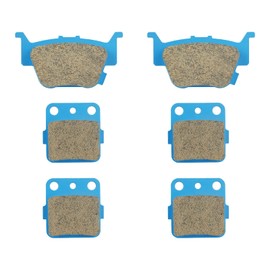 Juego de pastillas de freno de cerámica delanteras y traseras para Honda Rancher Fourtrax TRX 420, TRX 500 520 Foreman Rubicon Juego de pastillas de freno de repuesto