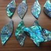 Healifty 8 Pcs Flat Abalone Shell Beads Drop Charms for