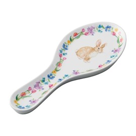 UPware Melamine Spoon Rest Spoon Holder Kitchen Utensil Holders 9.625 Inch for Kitchen Counter Dining Table (Hello Easter)