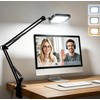 Eye-Caring Desk Lamp for Computer Video Calls with Adjustable Swing