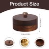 DAJASD Ashtray with Lid, Stainless Steel Walnut Windproof Ashtray Anti-Fly