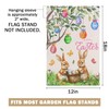 Easter Garden Flag 12x18 IN Double Sided Bunny Garden Flags