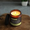 Lustige Citronella Kerze mit Spruch zum Bachelor & Master |