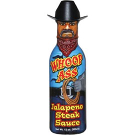 Whoop Ass Jalapeno Steak Sauce 12oz Bottle
