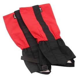 TRENDBOX Red Unisex Waterproof Snowproof Snow Legging Leg Cover Wraps Gaiters For Climbing Hunting Hiking Walking Outdoor