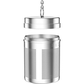 1 Pack Stainless Steel Tea Infuser, Extra Fine Mesh Tea Infusers for Loose Tea, Tea Strainer Steeper Filter for Brew Tea, Spices & Seasonings (Silver, One Size)