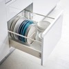 MINGFANITY Plate Home Accented Storage Rack, Plate Holders Organizer, Metal