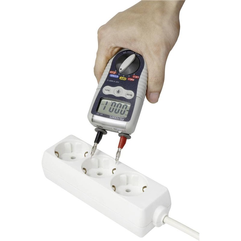 VOLTCRAFT VC-20 Handheld Multimeter Digital Splashproof (IP54) CAT III 1000