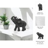 Sagebrook Home Resin Elephant Figurine - Decorative Polyresin Statue for