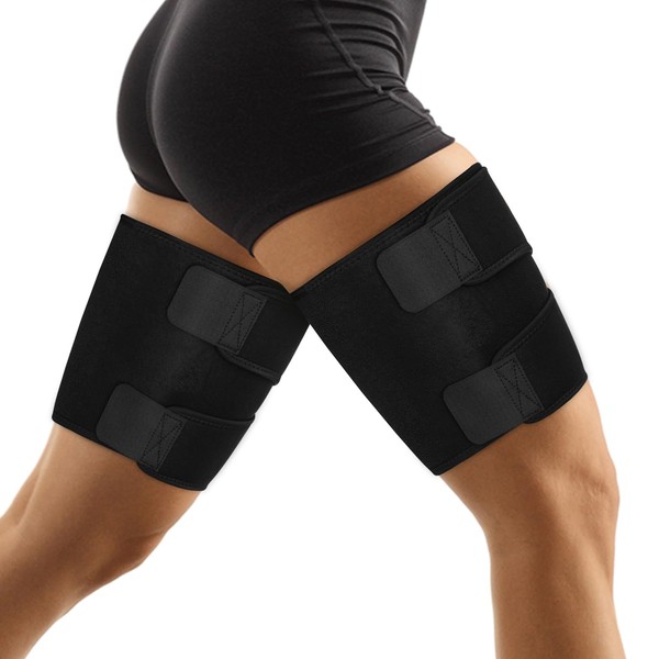 supregear Thigh Wraps Support, 2-Pack Non-Slip Compression Thigh Sleeve Hamstring