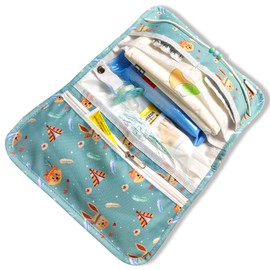 LittleNoah® - Small nappy bag / changing bag for on the go with extra space - cute gift for expectant parents/pregnancy/baby shower (forest animals teepee)