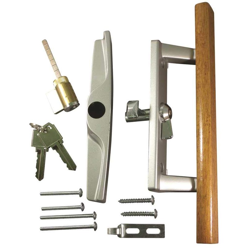 Patio Door Lock and Handle Aluminum with Key Lock