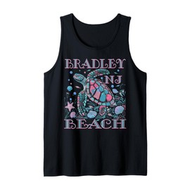 BRADLEY BEACH NJ TURTLE LOVER COLORFUL BEACH SOUVENIR Tank Top