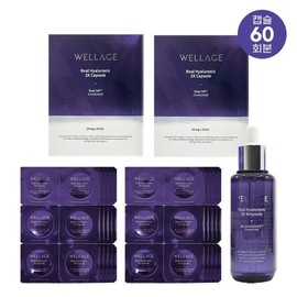 Half Club/Wellage Real Hyaluronic Lifting Capsules Season 3 60 Pack + Acti / 웰라쥬 리얼 히알루로닉 리프팅 캡슐 시즌3 60회분+액티