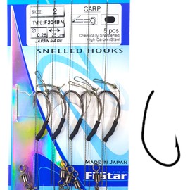 PRO FILSTAR 5 Fishing Hooks N2 - Leader & Swivel Braided Line 25 cm Diameter 0.25 mm